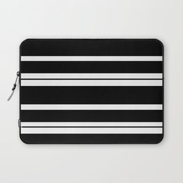 Black And White Stripes Laptop Sleeve