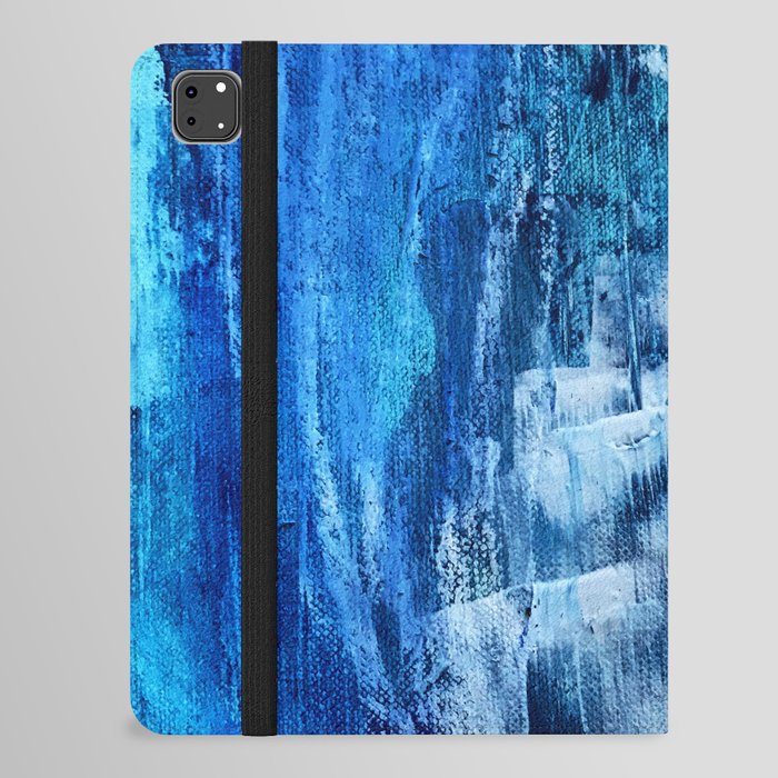 Cerulean [5]: a vibrant blue abstract with texture and layers iPad Folio Case