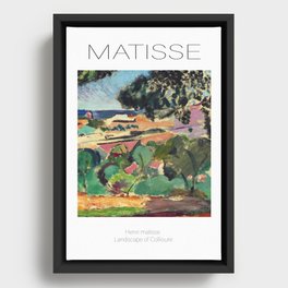 Henri matisse Landscape of Collioure Framed Canvas