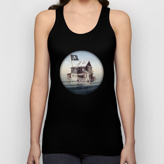Home on the water Unisex Tank Top
