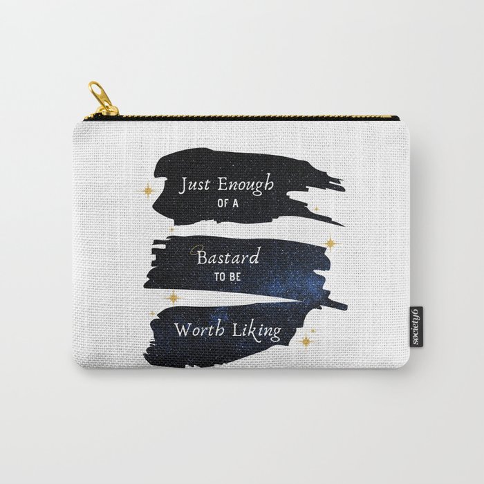 Just Enough Of A Bastard — Good Omens Fanart Carry-All Pouch