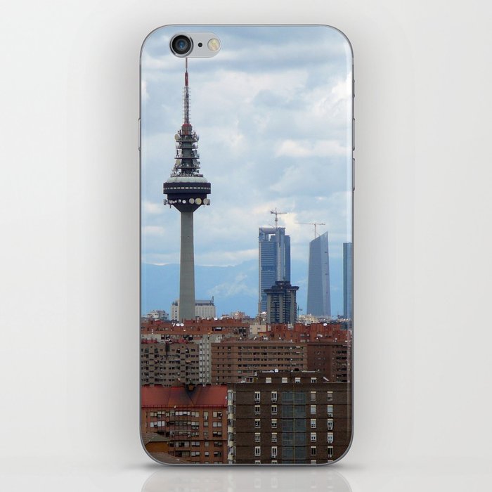 Spain Photography - The Famous Tower In Madrid iPhone Skin