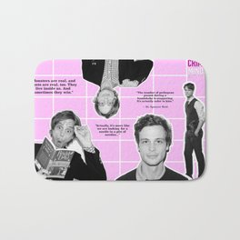 "Criminal Minds: Spencer Reid" Fan Poster Bath Mat | Spencer, Poster, Reid, Quotes, Pink, Collage, Fan, Digital 