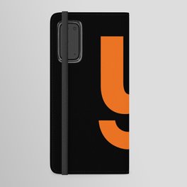 letter Y (Orange & Black) Android Wallet Case