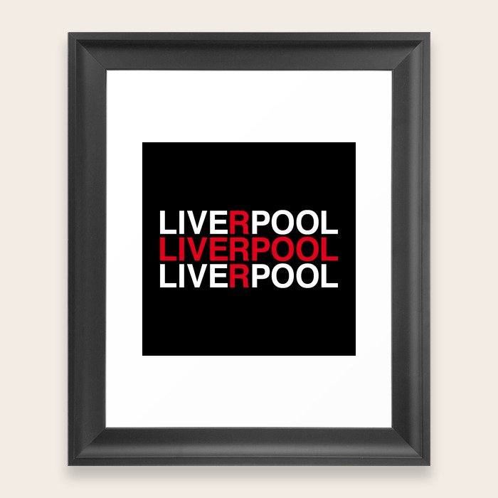 Liverpool Framed Art Print By Eyesblau Society6 Liverpool Framed Art Print