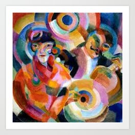 Flamenco singer by Sonia Delaunay Art Print