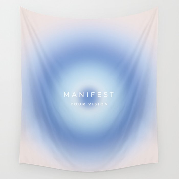 Manifest Your Vision, Aura, Gradient Wall Tapestry