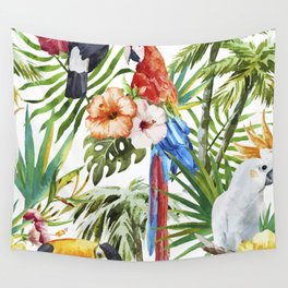 Parrot Pattern Wall Tapestry