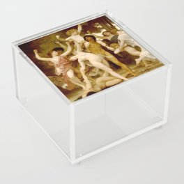 The Feast of Bacchus - William Adolphe Bouguereau Acrylic Box