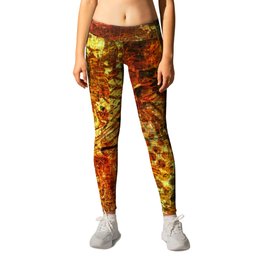 art abstract grunge graphic paper background Leggings