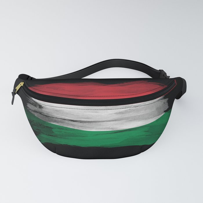 Hungary flag brush stroke, national flag Fanny Pack