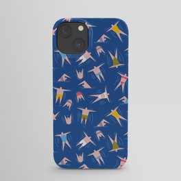 Swimming People Pattern iPhone Case