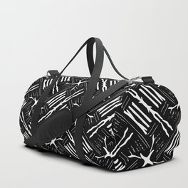 Black & White Pattern 2 Duffle Bag