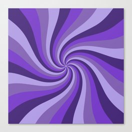 Purple Haze Spiraling Canvas Print
