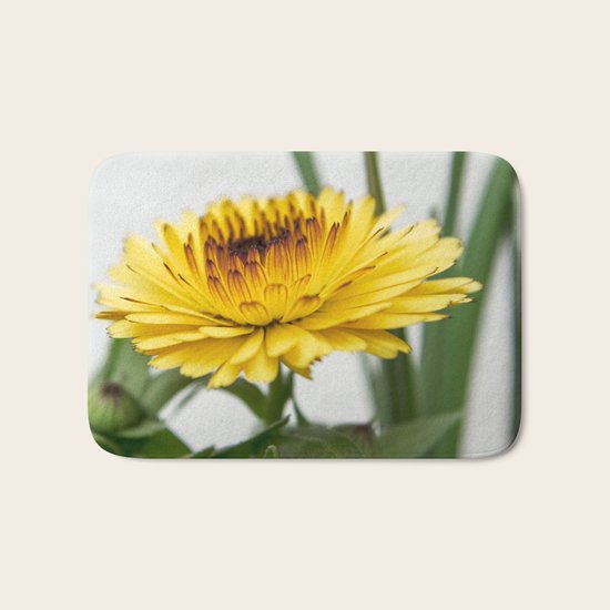 Yellow flower Bath Mat