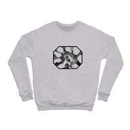 Organic Amoeba explosion nanquim black and white Crewneck Sweatshirt