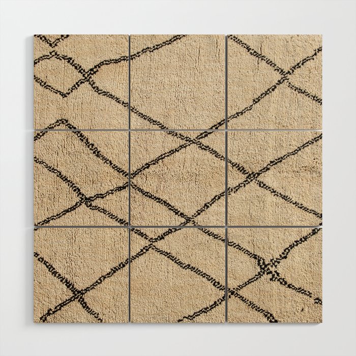 Minimalisti Oriental Rug Wood Wall Art