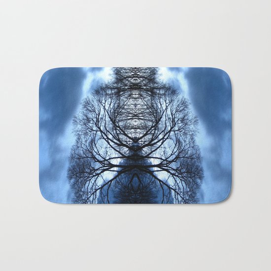 Tree Man Night photography Bath Mat