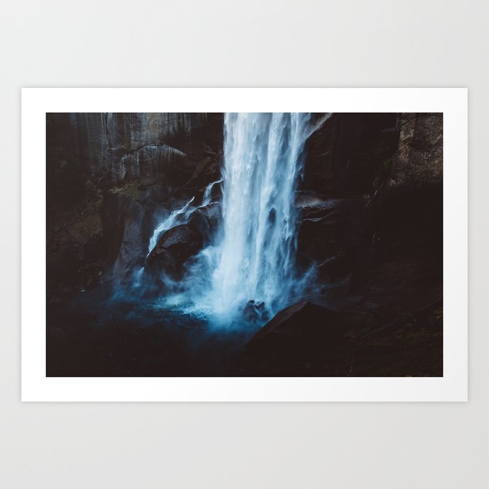 Blue Vernal Falls Art Print