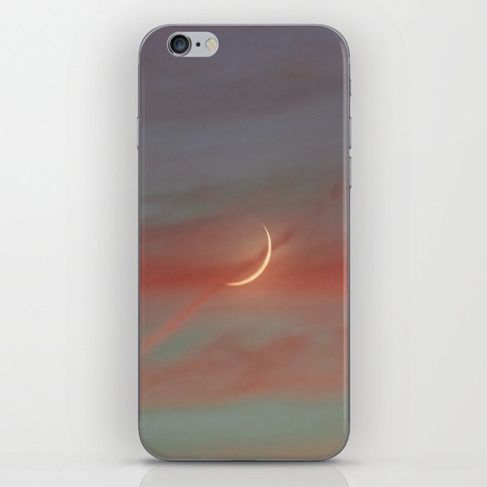 cupid new moon in the sunset - nature and landscape photography iPhone Skin