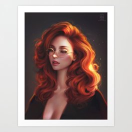 Semi Realistic Art Prints For Any Decor Style Society6,3 Anime Girls