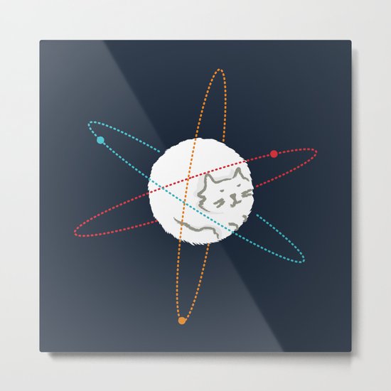 Cat-ion Metal Print
