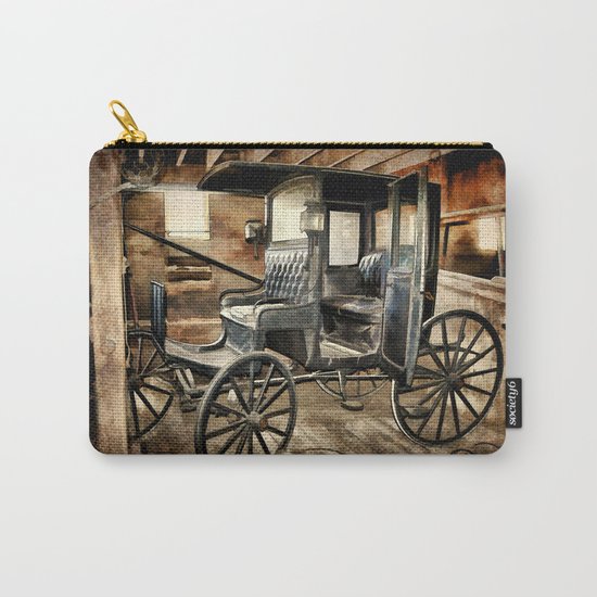 Vintage Horse Drawn Carriage Carry-All Pouch