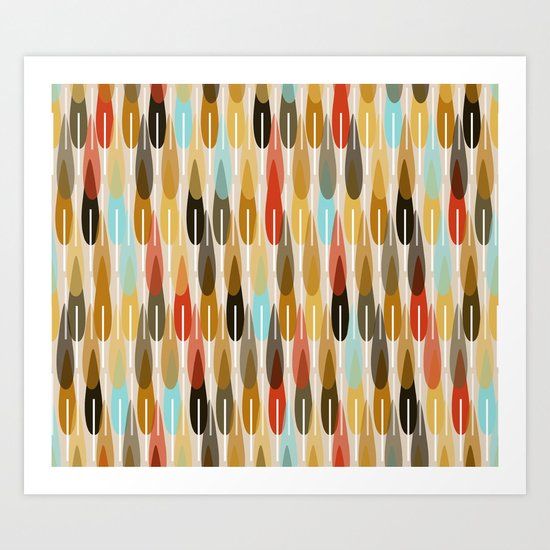 modern feathers Art Print