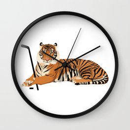 Ice Hockey Tiger Wall Clock | Tiger, Tennesseestate, Etbu, Painting, Tsu, College, Tigers, Towson, Rit, Clemson 