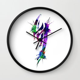 Jin Kazama Colorful ink Wall Clock | Colorfulink, Paintdrop, Digital, Graphite, Jinkazamatattoo, Kazamalogo, Jinkazamalogo, Acrylic, Ink, Tattoo 