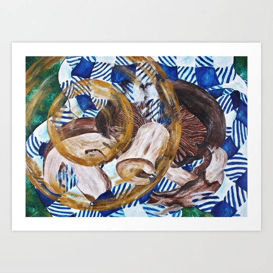Mushroomy-shroomens. Art Print