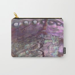 Shimmery Lavender Abalone Mother of Pearl Carry-All Pouch