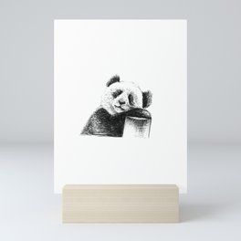 Sleepy Panda Mini Art Print