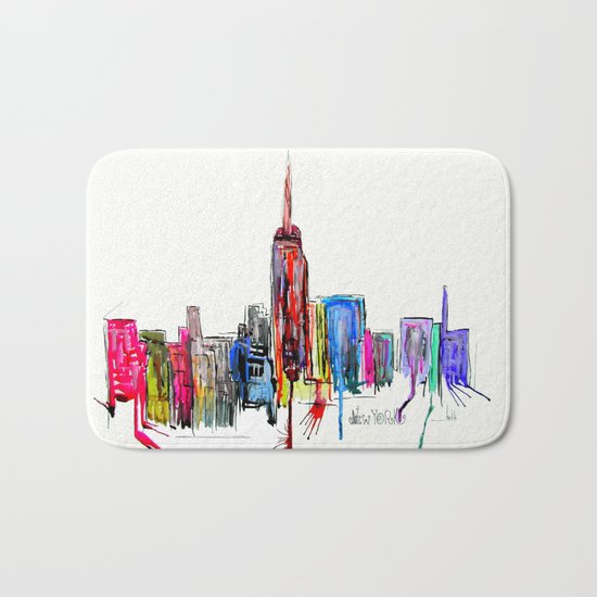new york inked Bath Mat