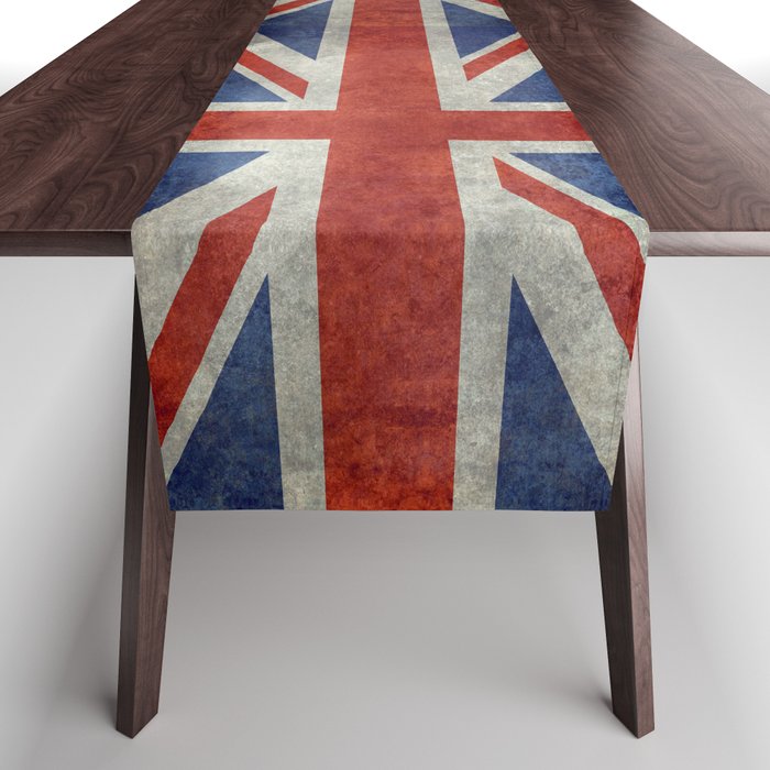 British flag of the UK, retro style Table Runner