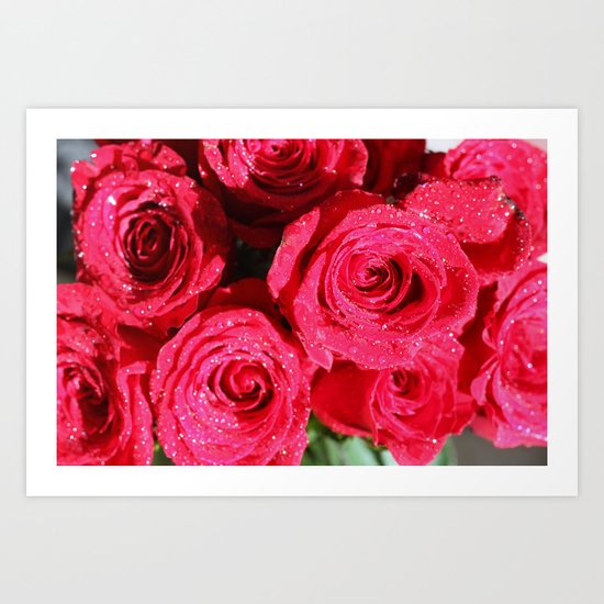 Red roses Art Print