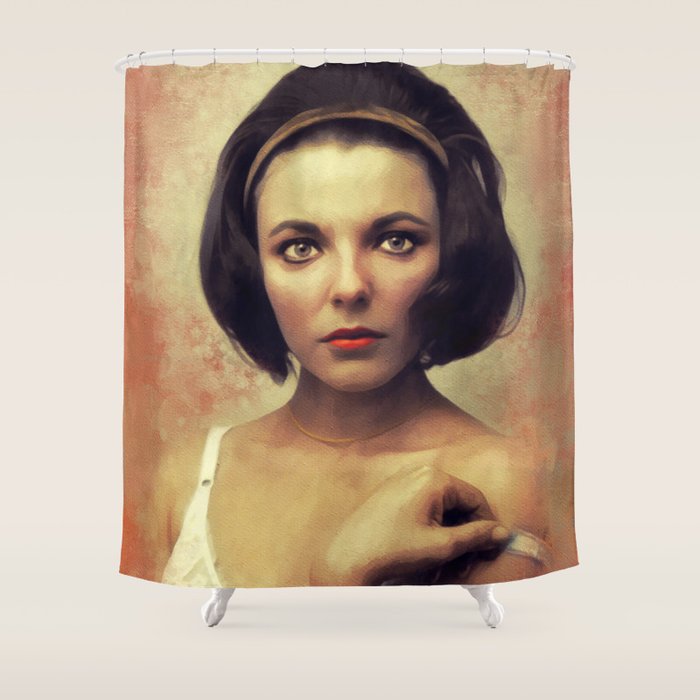 Joan Collins Movie Star Shower Curtain By Serpentfilms Society6