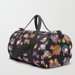 Duck and Duckling - dark Duffle Bag