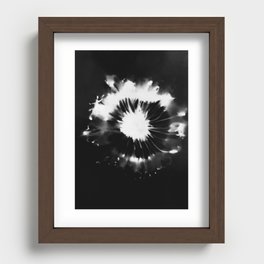 Abstract Flower Head Photogram Recessed Framed Print
