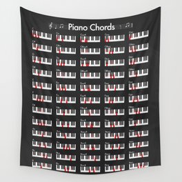 Piano Chords Wall Tapestry