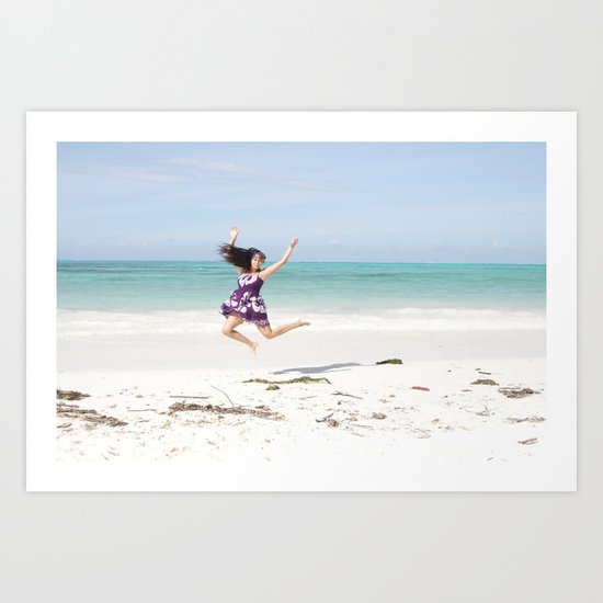 Jambiani Jumps Art Print