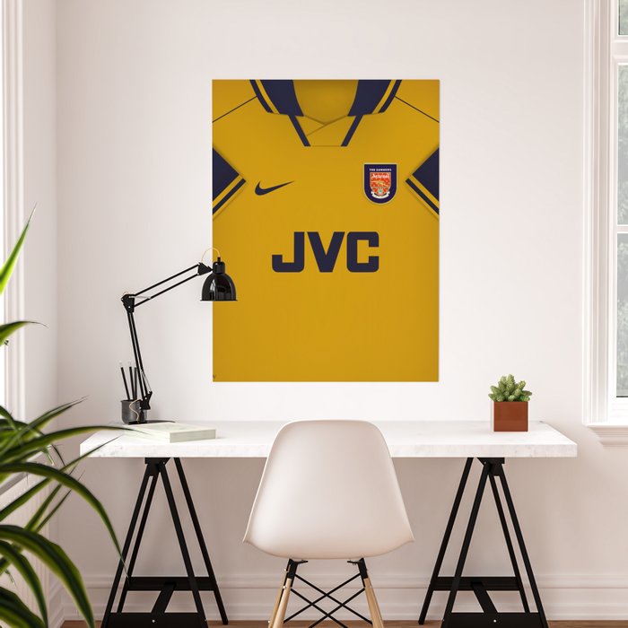 ARSENAL 1996 97 AWAY KIT Poster by FOOTYKITS Society6