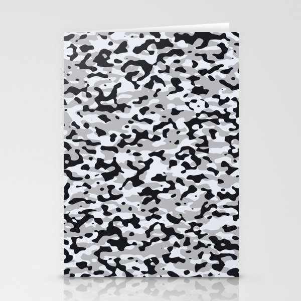 High contrast urban camouflage Stationery Cards