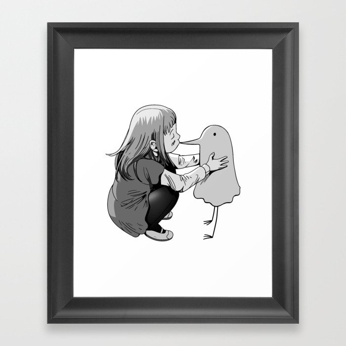 Goodnight Oyasumi Punpun Aiko S Kiss Framed Art Print By Tridaak Society6 Resultado de imagen para aiko tanaka oyasumi punpun. society6