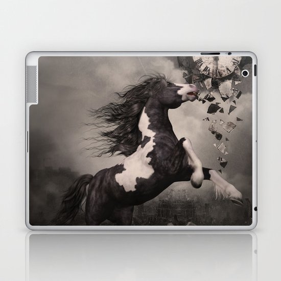 Fleeing from the apocalypse Laptop & iPad Skin