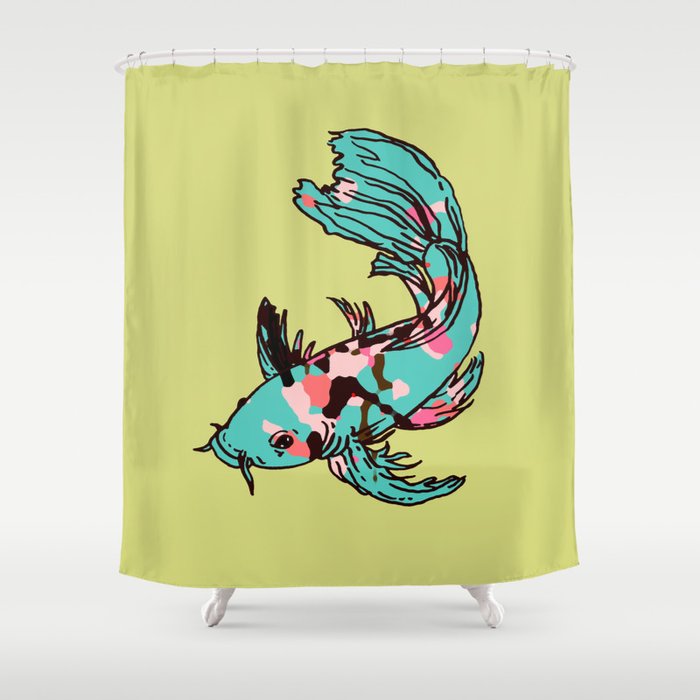 Arizona Erfly Koi Shower Curtain