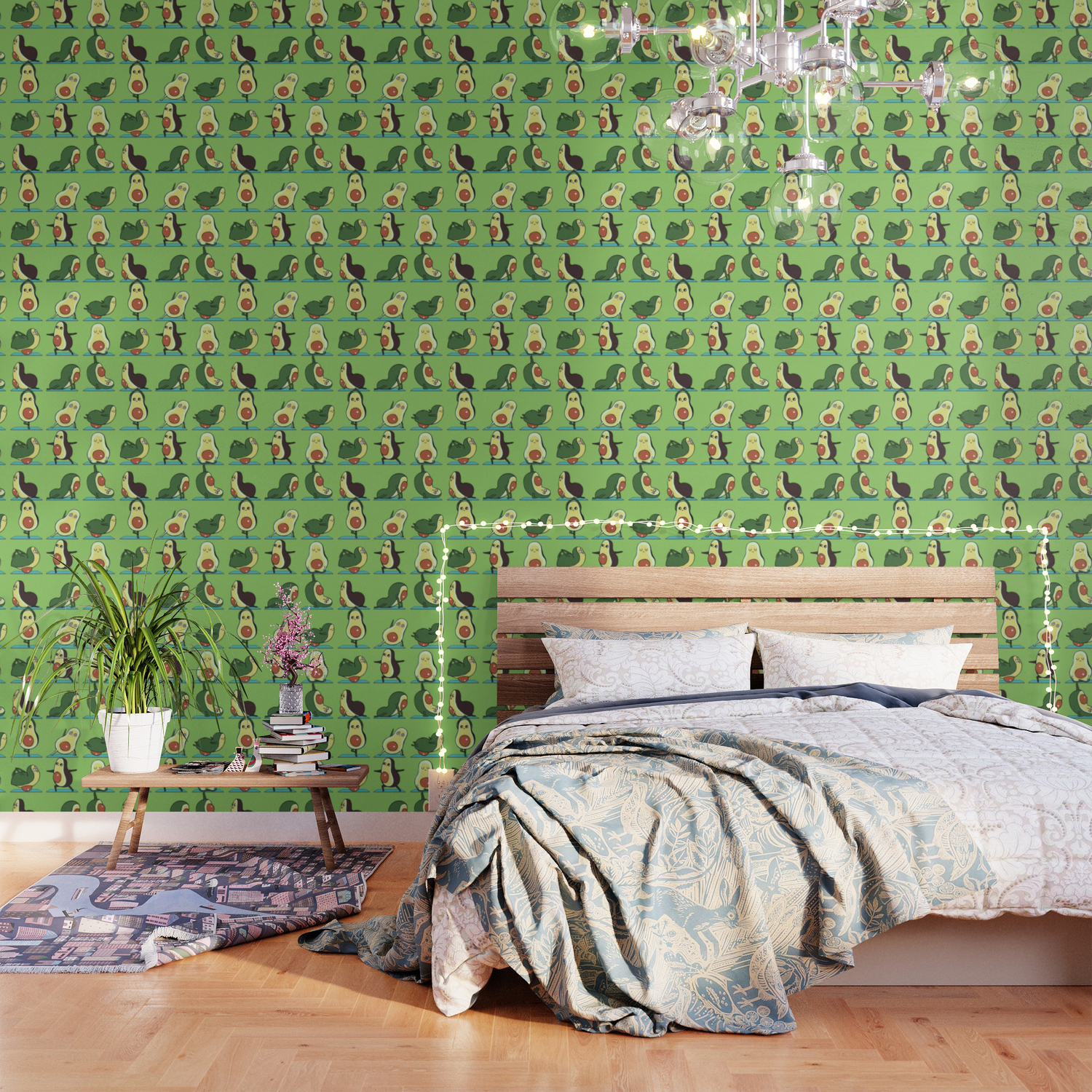 Avocado Yoga Wallpaper By Huebucket Society6