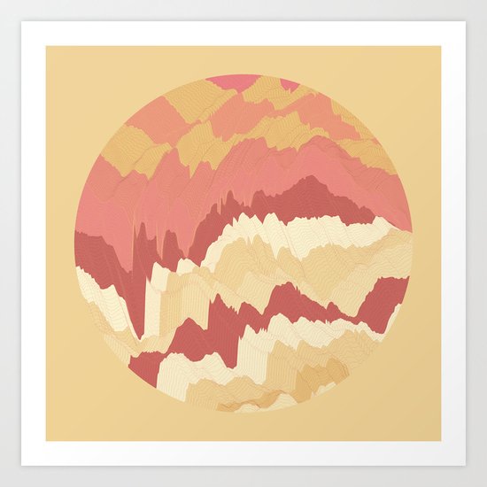 TOPOGRAPHY 009 Art Print