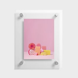 Pink Sponges nº2 Floating Acrylic Print