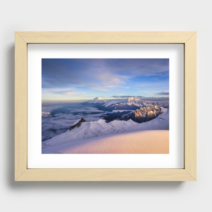 Top of the world Recessed Framed Print